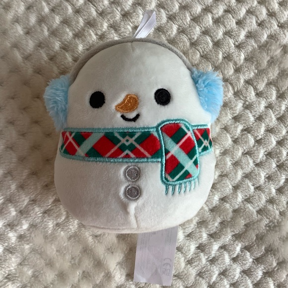 Set of 3 Kellytoy Squishmallows Christmas Ornaments Tree Santa Snowman Plush Toy - Picture 4 of 9